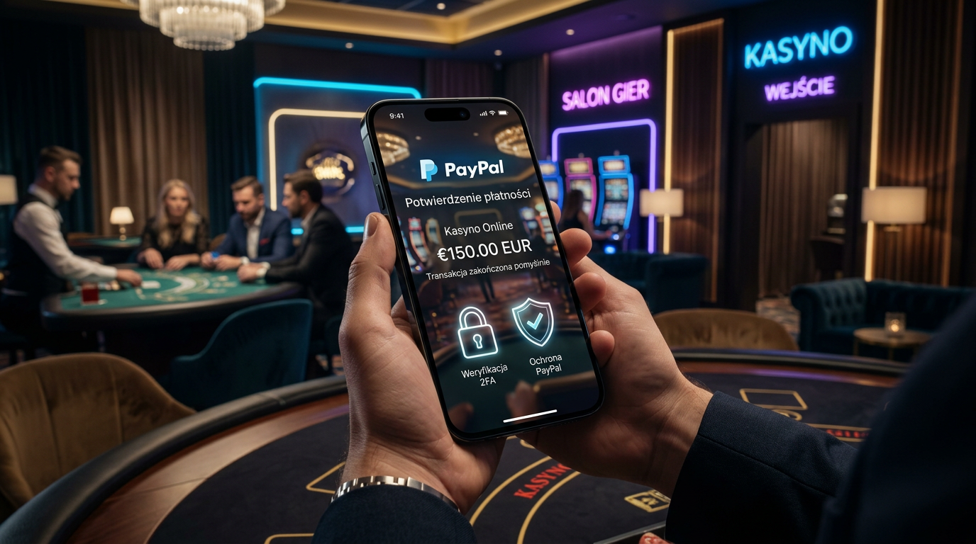 Ekrany płatności mobilnych PayPal w kasynie online